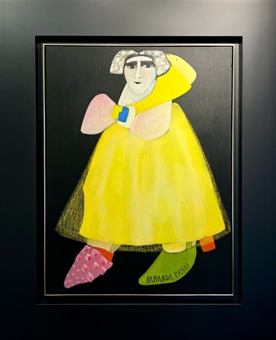 Oleo sobre tela 100x75 cm, Dimensão com moldura 138x112 cm